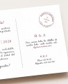 Natur Postkarte Hochzeitseinladung Detail