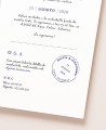 Dettaglio partecipazioni di nozze cartolina urbana