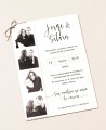 Wedding invitation with photos