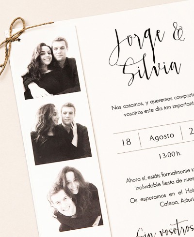 Original stationery themed invitation for weddings