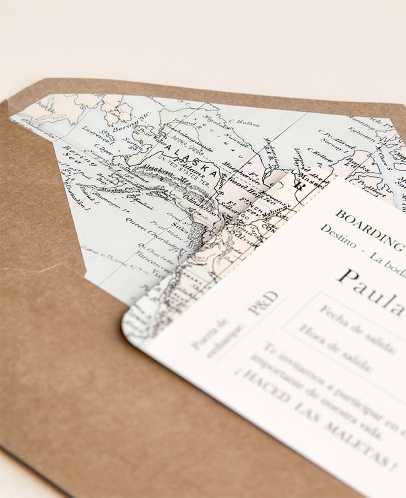 Travel wedding card detail Travel wedding card detail