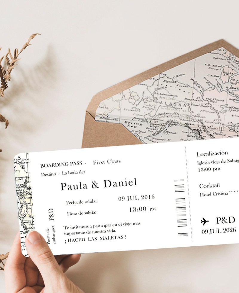Themed wedding invitation travel Themed wedding invitation travel