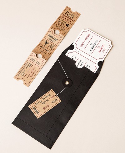 Colección temática invitaciones de boda cine