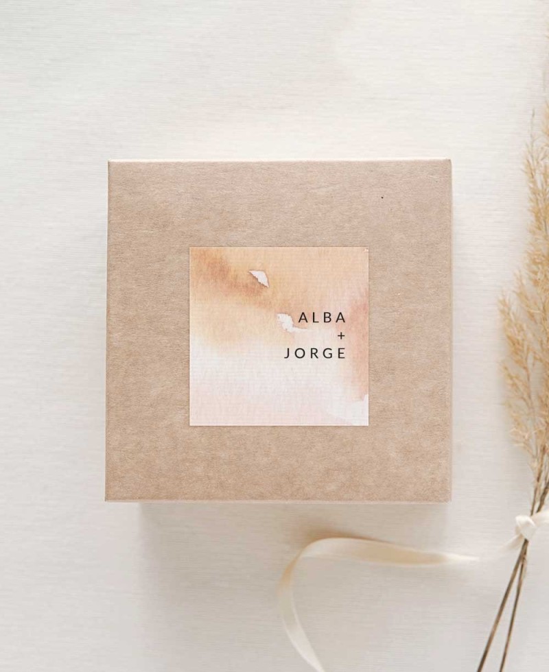Autocollants carrés pour les détails du mariage Autocollants carrés pour les détails du mariage