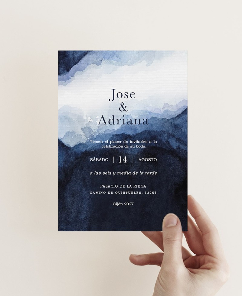 Invitation de mariage Vertical Ocean Invitation de mariage Vertical Ocean
