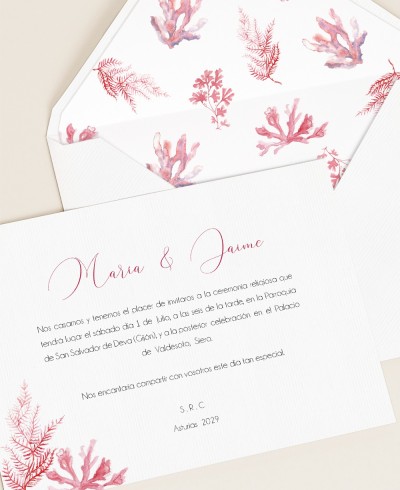 Faire-part de mariage élégant de la collection Sailor