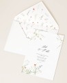 Florale Hochzeitseinladungen