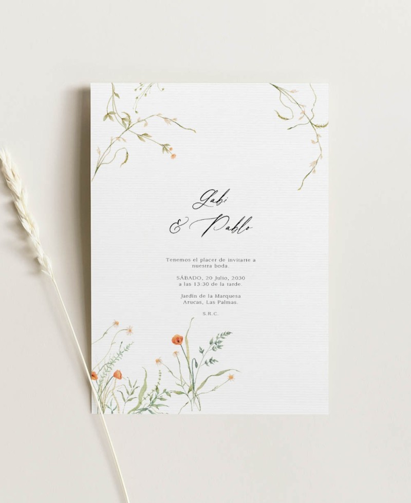 Faire-part mariage été août Faire-part mariage été août