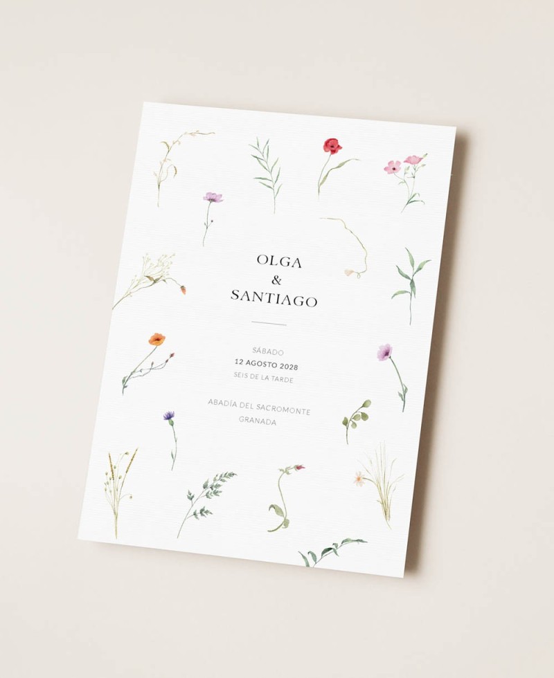 Faire-part de mariage d’été de retour Faire-part de mariage d’été de retour
