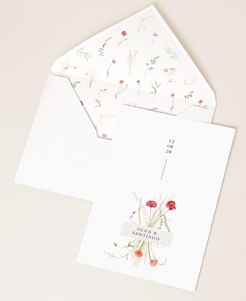 Invitations de mariage florales Invitations de mariage florales