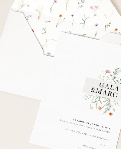 Papeterie Hochzeiten Blumen Sommer