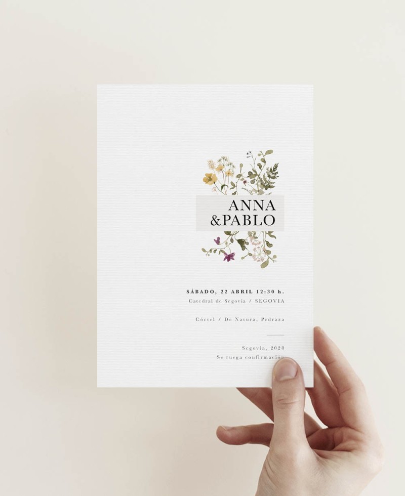 Spring March wedding invitation Spring March wedding invitation