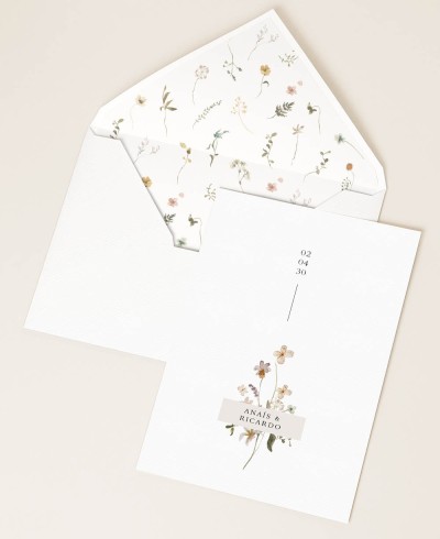 Invitaciones para bodas primaverales