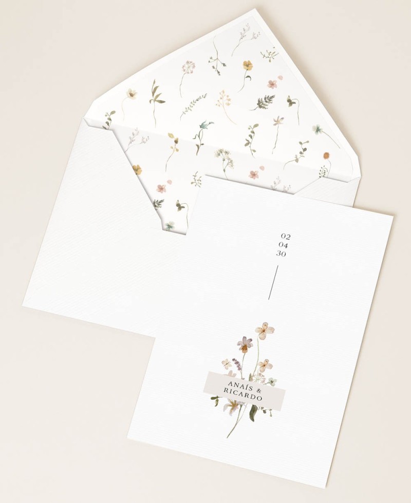 Invitaciones para bodas primaverales Invitaciones para bodas primaverales