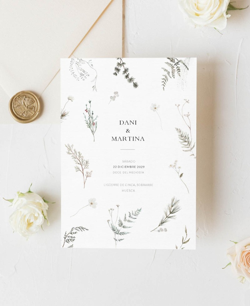 Invitation de mariage d’hiver janvier Invitation de mariage d’hiver janvier