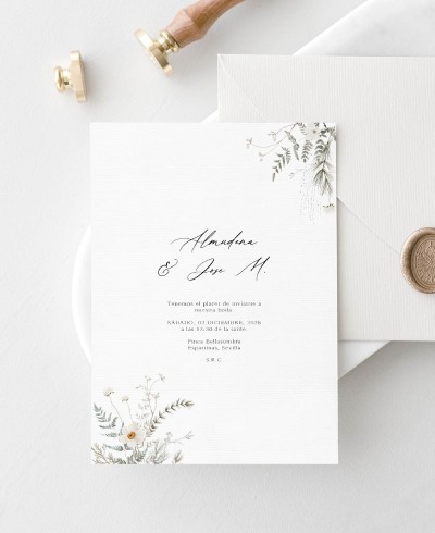 Convite do casamento do inverno fevereiro