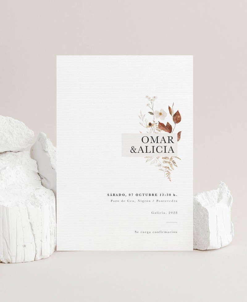 Herbst September Hochzeitseinladung Herbst September Hochzeitseinladung