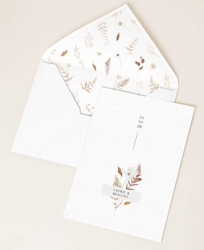 Einladungen für Herbstblumen, Hochzeiten Einladungen für Herbstblumen, Hochzeiten