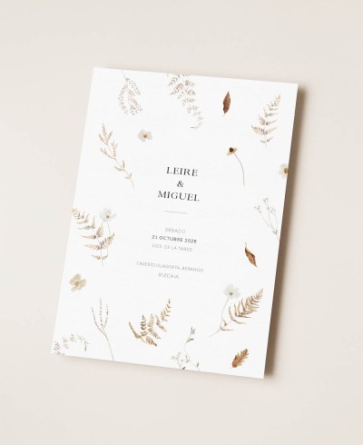 Einladungskarte für elegante Hochzeiten