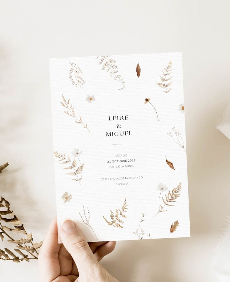 Herbst Oktober Hochzeitseinladung Herbst Oktober Hochzeitseinladung