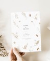 Herbst Oktober Hochzeitseinladung