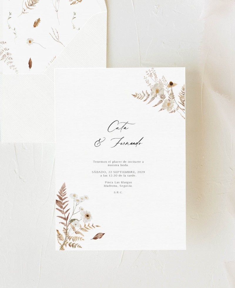 Herbst November Hochzeitseinladung Herbst November Hochzeitseinladung