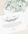Convites de casamento elegantes da coleção botânica
