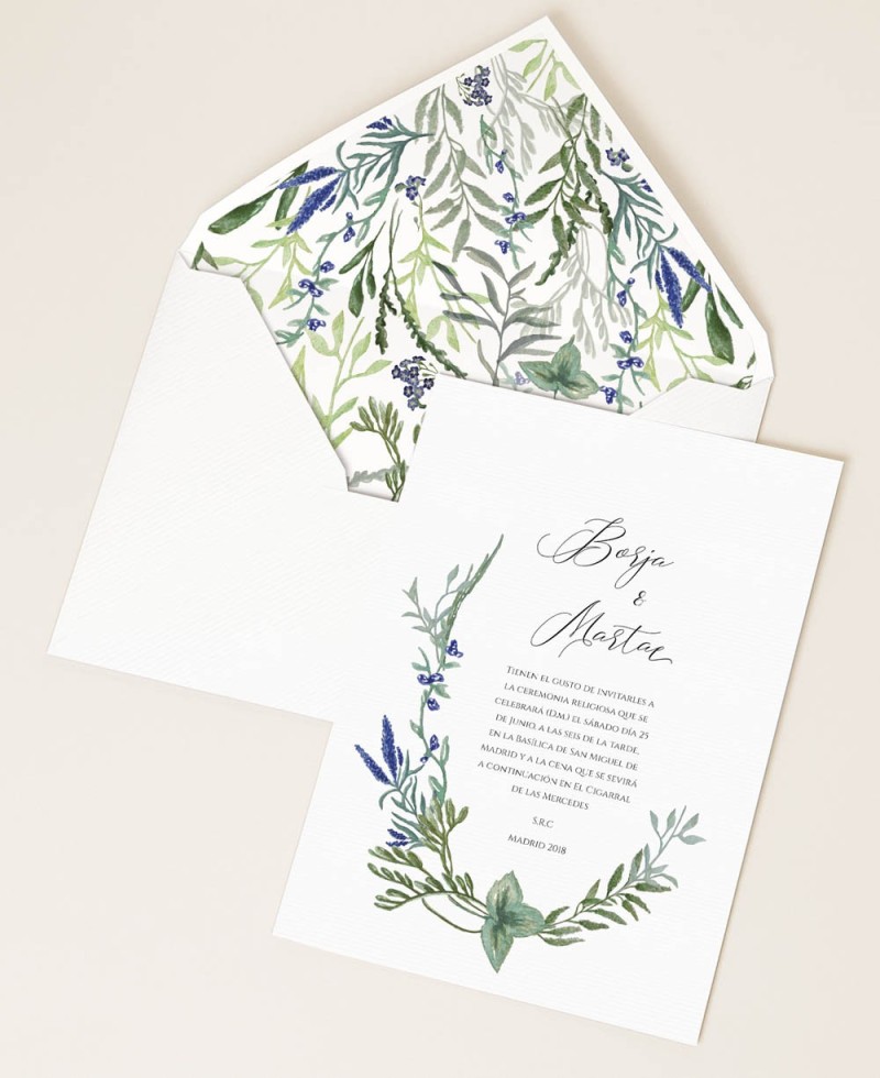 Inviti di Nozze Collezione Botanica Inviti di Nozze Collezione Botanica