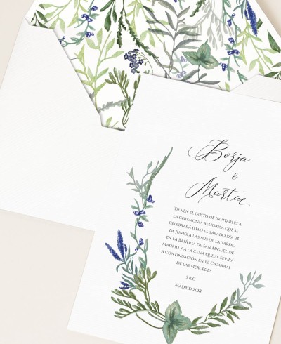 Papelaria elegante do casamento com flores