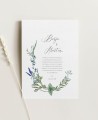 Convite de casamento de jacintos selvagens