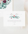 Convite de casamento de eucalipto e rosas