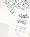 Papelaria floral para casamentos elegantes