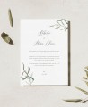 Invito a nozze botanico olivo