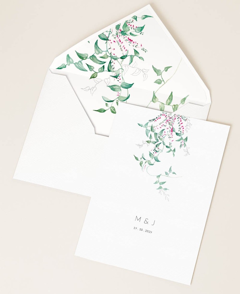 Invitations de mariage Collection botanique Invitations de mariage Collection botanique