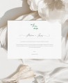 Ivy and heather wedding invitation