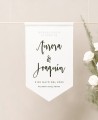 Banderola tela decoración para bodas