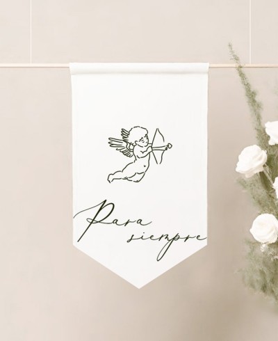 Banderola decorativa de boda