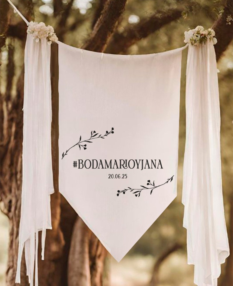 Decoración amapolas hashtag para bodas Decoración amapolas hashtag para bodas