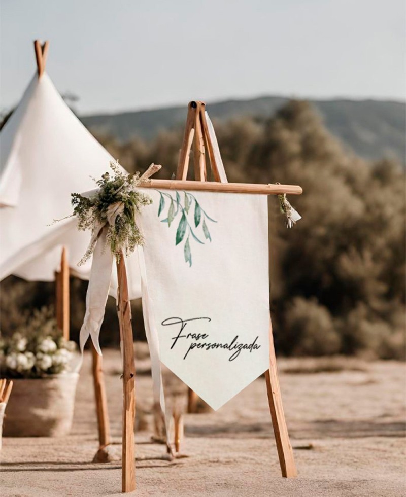 Banderola olivo decoración para bodas