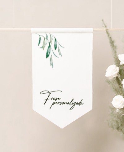 Banderola textil frase personalizada