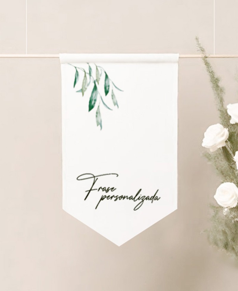 Banderola textil frase personalizada