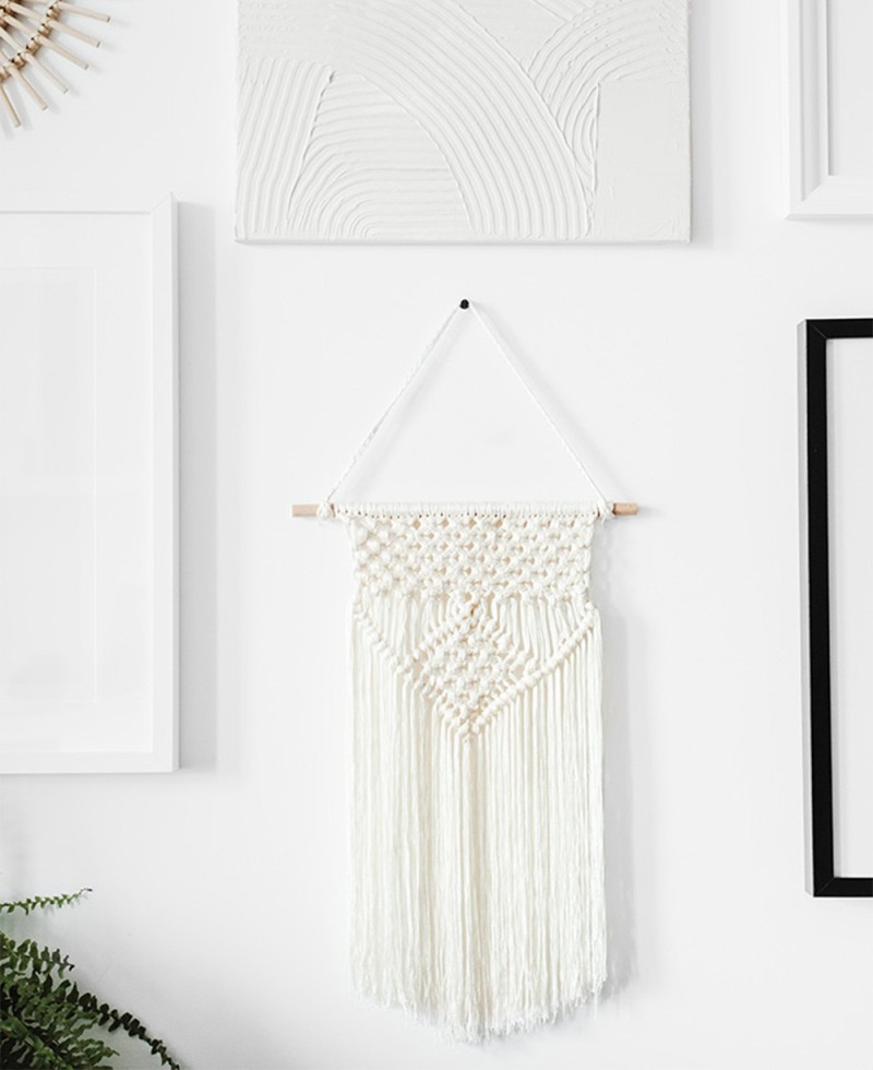 Banderola macramé decoración bodas Banderola macramé decoración bodas