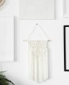 Decoração de casamento com banner de macramê
