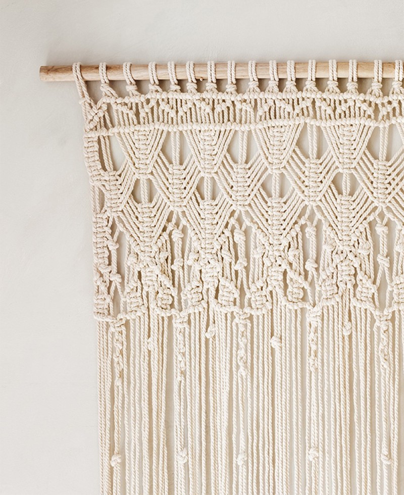 Cortina macramé decoración rústica bodas Cortina macramé decoración rústica bodas