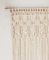 Cortina macramé decoración rústica bodas