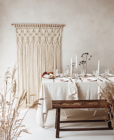 Decoração Boêmia Casamentos Cortina Tecida