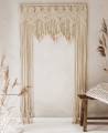 Décoration de mariage arche rideau en macramé