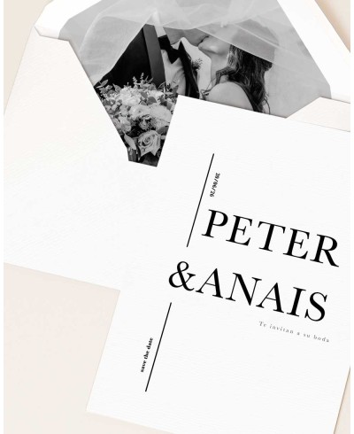 Elegant wedding stationery
