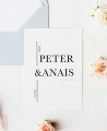 Invito a nozze collezione minimal Berlino