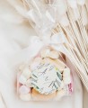 Sticker circulaire olive et fleur d’oranger pour mariages